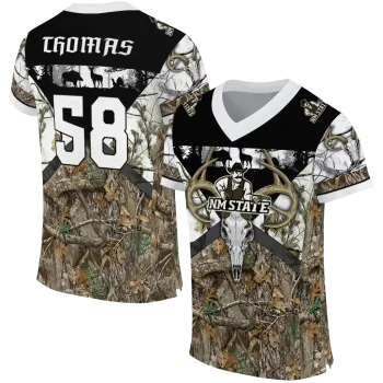 custom new mexico state aggies antler skull camouflage hunting jersey best selling