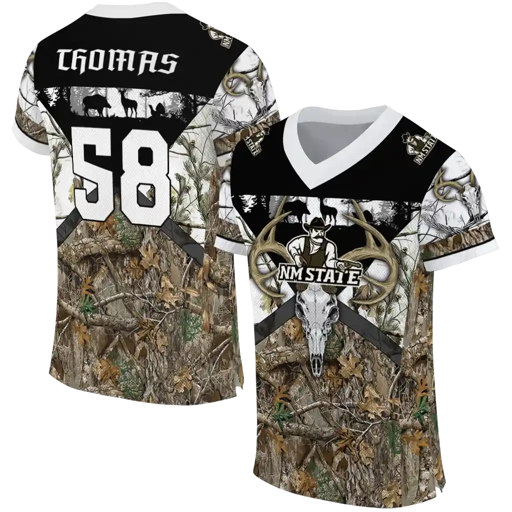 custom new mexico state aggies antler skull camouflage hunting jersey best selling custom new mexico state aggies antler skull camouflage hunting jersey best selling