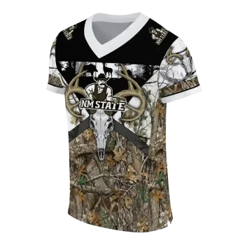 custom new mexico state aggies antler skull camouflage hunting jersey fashion forward