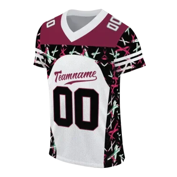custom new mexico state aggies brushstroke xs white black jersey fashion forward