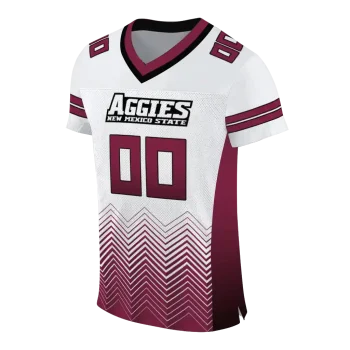 custom new mexico state aggies halftone sweep white black jersey fashion forward