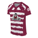 custom new mexico state aggies layered grids crimson jersey best selling