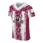 custom new mexico state aggies rugged stripes crimson jersey best selling