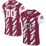 custom new mexico state aggies stripe block crimson jersey best selling