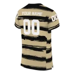 custom new orleans saints art stripe gold jersey best selling