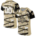 custom new orleans saints camo shatter gold jersey best selling