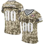 custom new orleans saints camouflage abstract gold jersey best selling