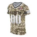 custom new orleans saints camouflage abstract gold jersey best selling