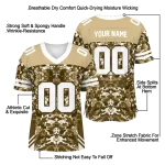 custom new orleans saints mirrored pattern gold jersey best selling