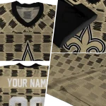 custom new orleans saints stacked rectangle gold jersey best selling