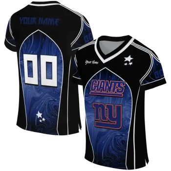 custom new york giants halftone slant blue black jersey best selling