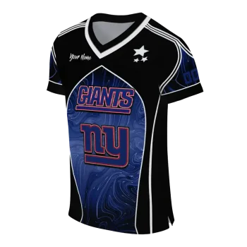 custom new york giants halftone slant blue black jersey fashion forward