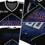 custom new york giants halftone slant blue black jersey best selling