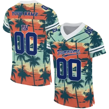 custom new york giants horizon palm sunset jersey best selling