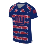 custom new york giants layered grids blue jersey best selling