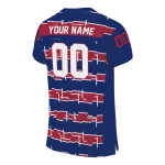 custom new york giants layered grids blue jersey best selling