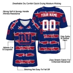 custom new york giants layered grids blue jersey best selling