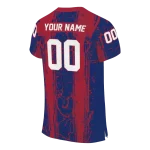 custom new york giants rugged stripes blue jersey best selling