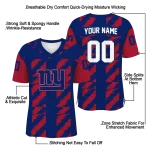 custom new york giants stripe block blue jersey best selling