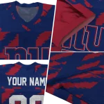 custom new york giants stripe block blue jersey best selling