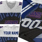 custom new york giants tire arrows blue black white jersey best selling