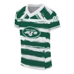 custom new york jets art stripe green jersey best selling