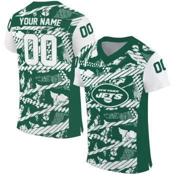 custom new york jets camo shatter green jersey best selling
