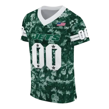 custom new york jets camouflage abstract green jersey fashion forward