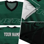 custom new york jets halftone fade green black jersey best selling