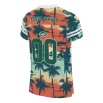 custom new york jets horizon palm sunset jersey best selling
