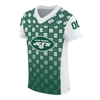 custom new york jets stacked rectangle green jersey fashion forward