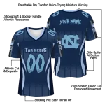 custom north carolina tar heels dynamic dots navy blue jersey best selling