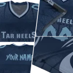 custom north carolina tar heels dynamic dots navy blue jersey best selling
