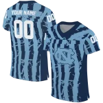custom north carolina tar heels stripe splatter light blue jersey best selling
