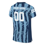 custom north carolina tar heels stripe splatter light blue jersey best selling
