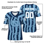 custom north carolina tar heels stripe splatter light blue jersey best selling