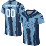 custom north carolina tar heels striped texture light blue jersey best selling