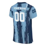 custom north carolina tar heels striped texture light blue jersey best selling