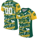 custom north dakota state bison camo shatter green jersey best selling