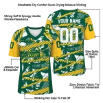 custom north dakota state bison camo shatter green jersey best selling