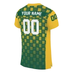 custom north dakota state bison stacked rectangle green jersey best selling