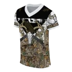 custom north texas mean green antler skull camouflage hunting jersey best selling