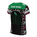 custom north texas mean green brushstroke xs black jersey best selling