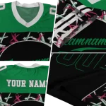 custom north texas mean green brushstroke xs black jersey best selling