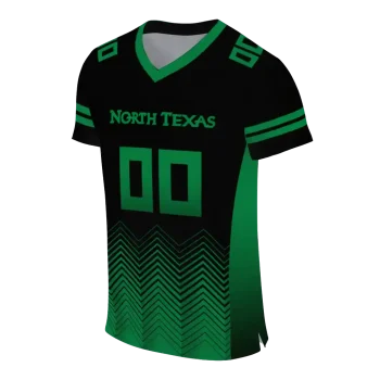custom north texas mean green halftone sweep black jersey fashion forward