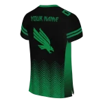 custom north texas mean green halftone sweep black jersey best selling