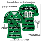custom north texas mean green layered grids green jersey best selling