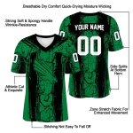 custom north texas mean green rugged stripes green jersey best selling