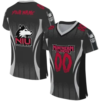 custom northern illinois huskies dynamic dots silver jersey best selling