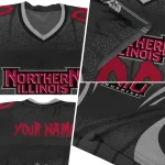 custom northern illinois huskies dynamic dots silver jersey best selling